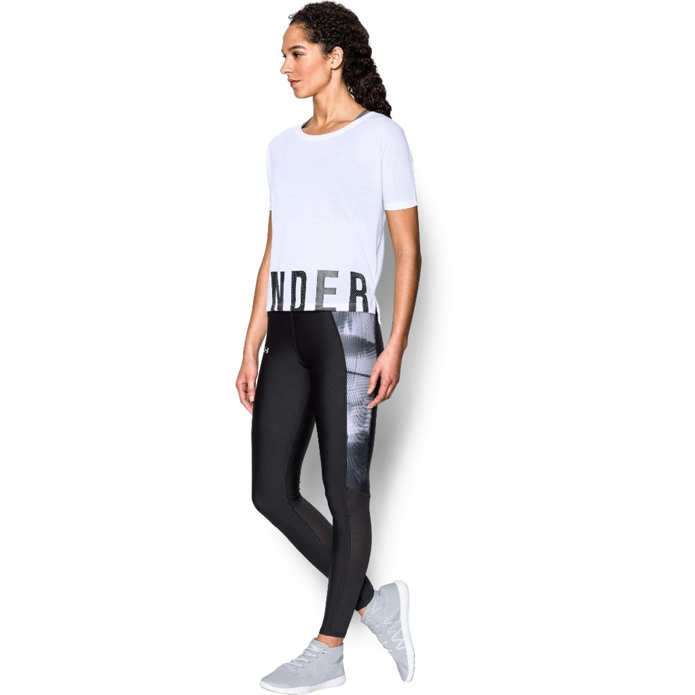 NWOT Under Armour Wordmark Crop Tee